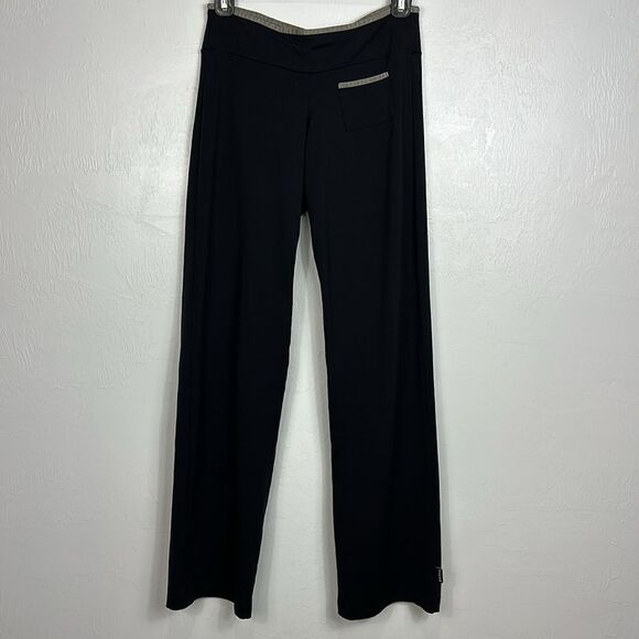 Prana Contrast Trim Track/Suit Lounge Set Hoodie Pants In Black Size S/XS - Picture 3 of 11